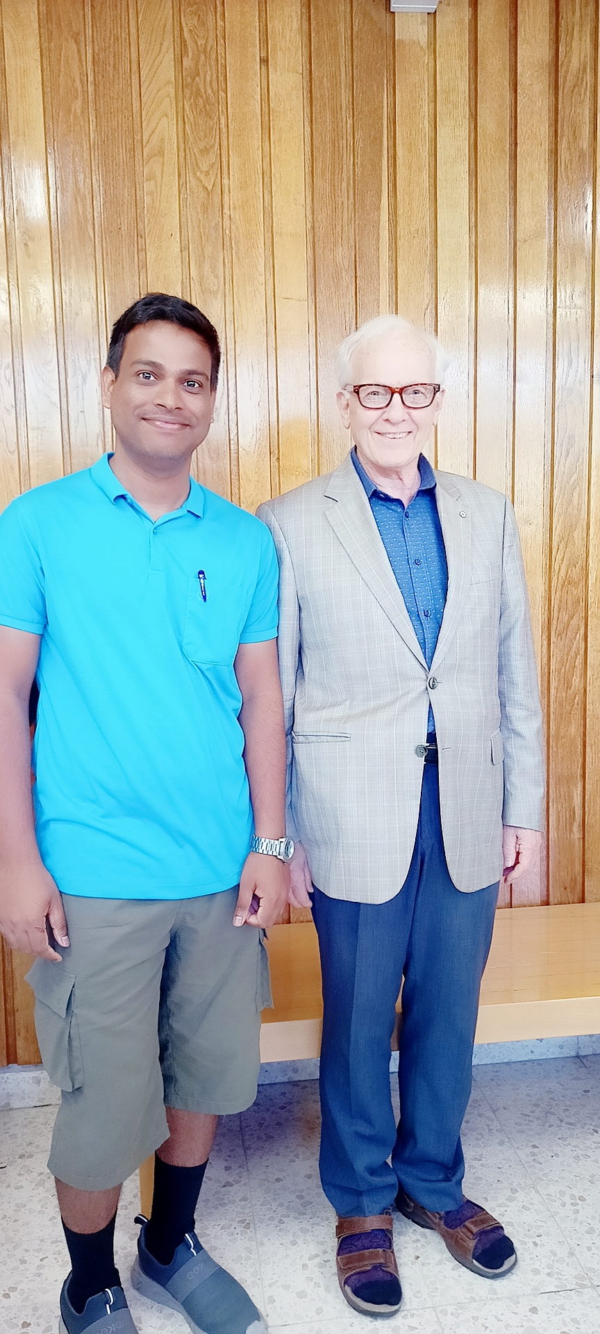 With Prof. Paul Corkum (2022 Wolf Laureate in Physics)  