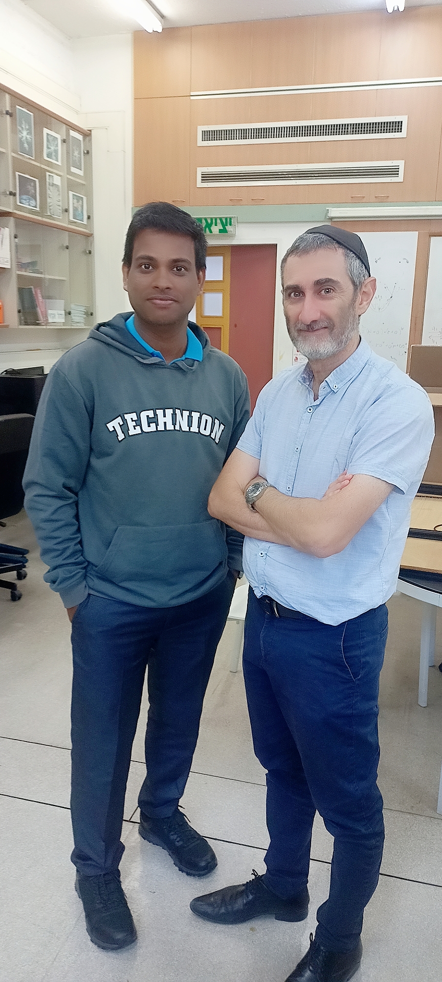 With Prof. Patrick (Director, CNRS, France)